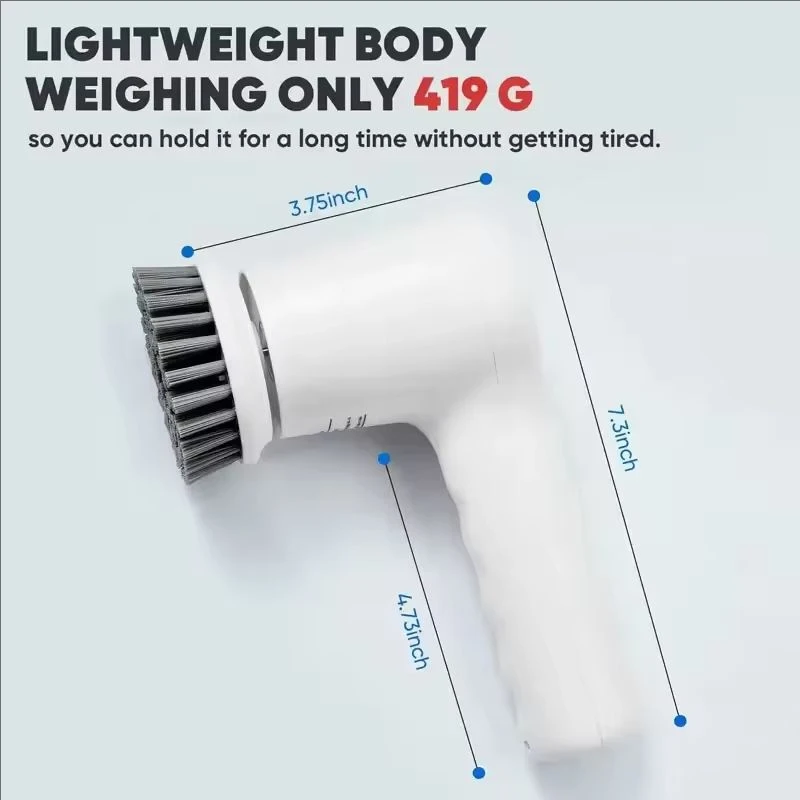 Xiaomi Multifunctional Cleaner Brush Electric Household Cleaning Brushes Electric Kitchen Brush Cleaning Gadgets for Home Spin