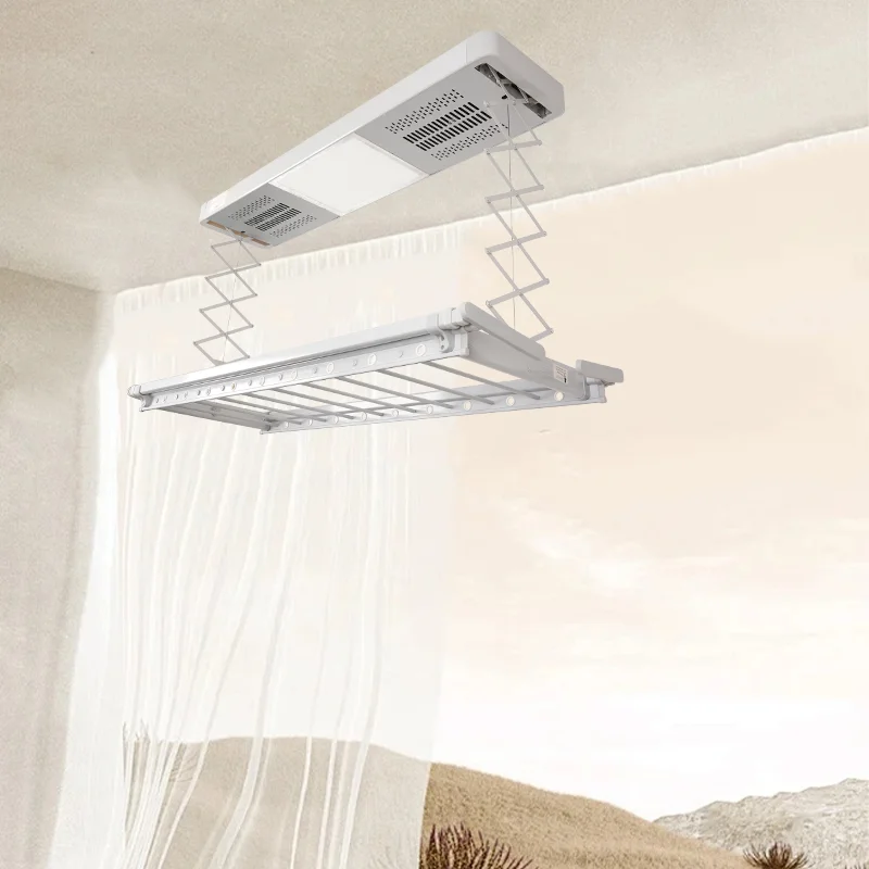 Rack de secagem elétrico de teto cabide inteligente rack de secagem de roupas inteligentes