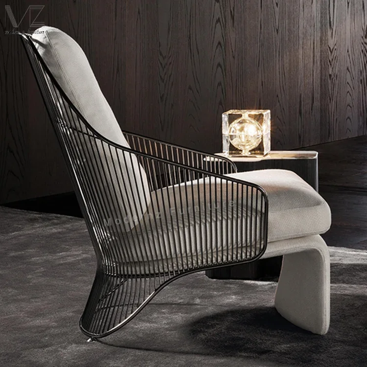 

Лидер продаж, современный новейший дизайн, нержавеющая сталь, Италия, Rodolfo Dordoni, роскошный Bergere Colette, кресло для отдыха из металлической проволоки, кресло для