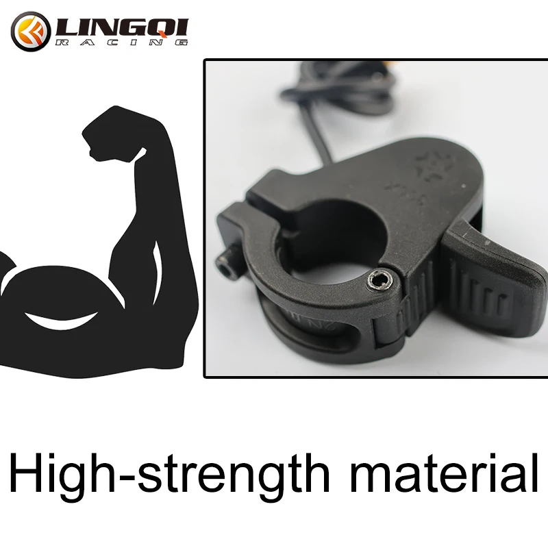 LINGQI Thumb Throttle Waterproof Plug 3 Wire Speed Control Accelerator Throttle for X300 Dirt Pit Bike Electric Scooter Parts