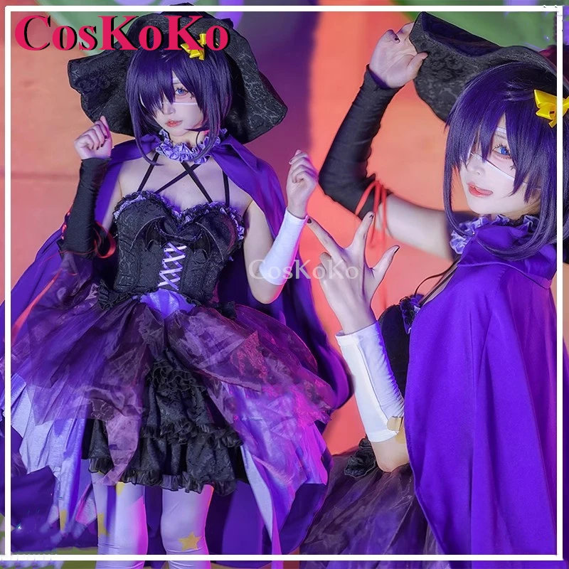 CosKoKo Takanashi Rikka Cosplay Anime Love Chunibyo & Other Delusions Costume Lolita Dress Halloween Party Role Play Clothing