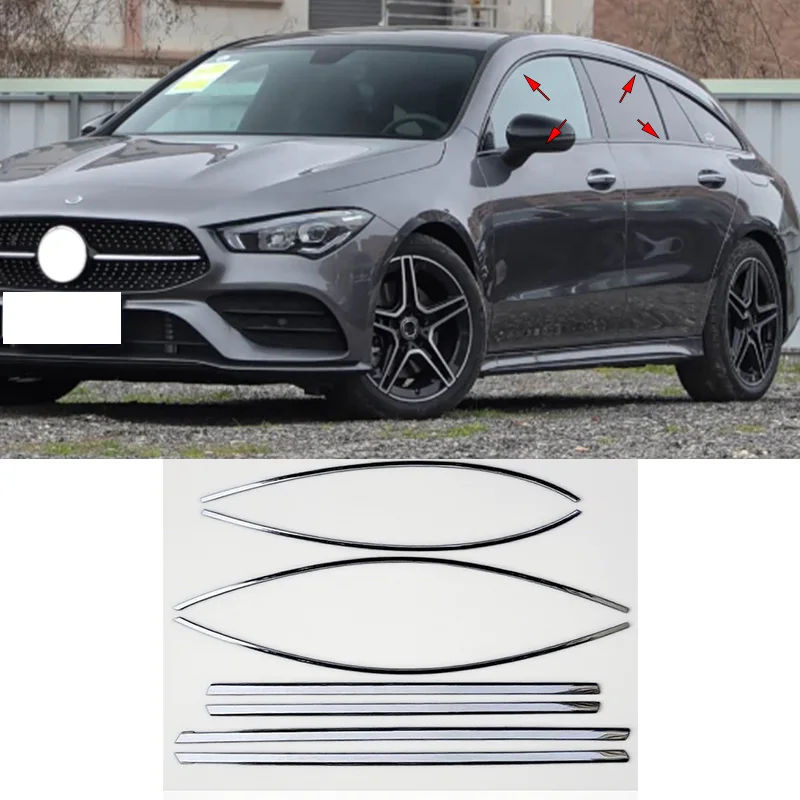 FIT FOR Mercedes-Benz CLA Shooting Brake X118 2020-2025 Stainless steel Exterior Window Molding Strip Sill side Cover Trim