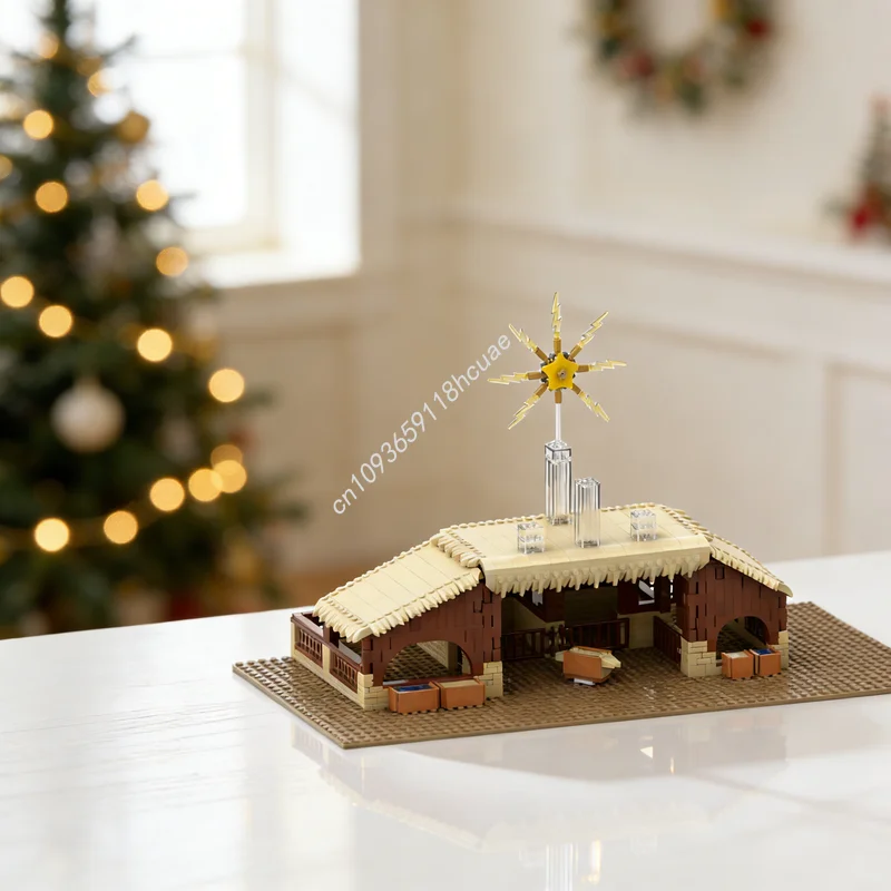 

671pcs MOC Seasonal Christmas Nativity Model Building Blocks Construction Christmas Gifts DIY Toys Education Creative Idea