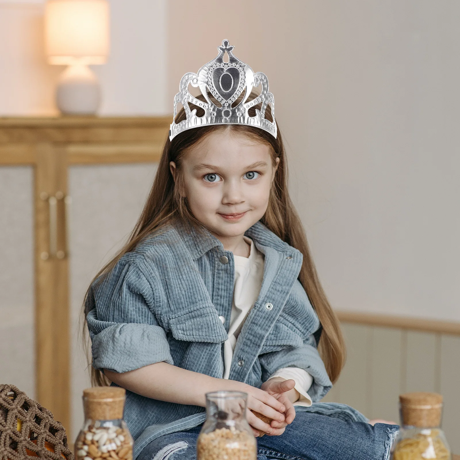 

10PCS Children Crown Birthday Tiara Girls Women Accessories Headband Fabric Comfort Party Stage Performance Elegant Design