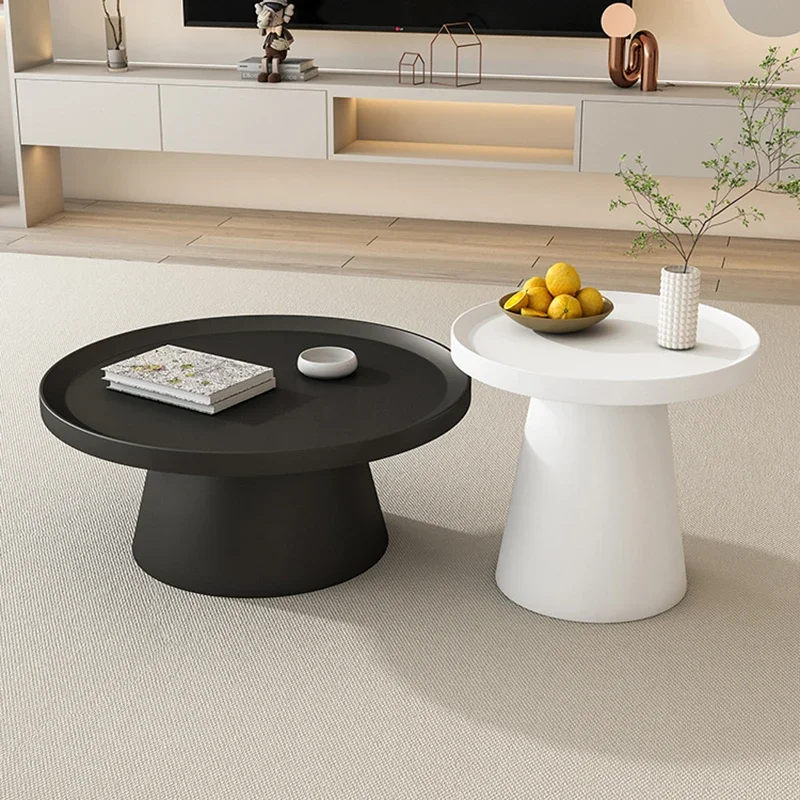 White Makeup Coffee Corner Center Floor Mobile Nordic Funky Coffee Tables High Modern Mesas De Centro Para Sala Home Decor