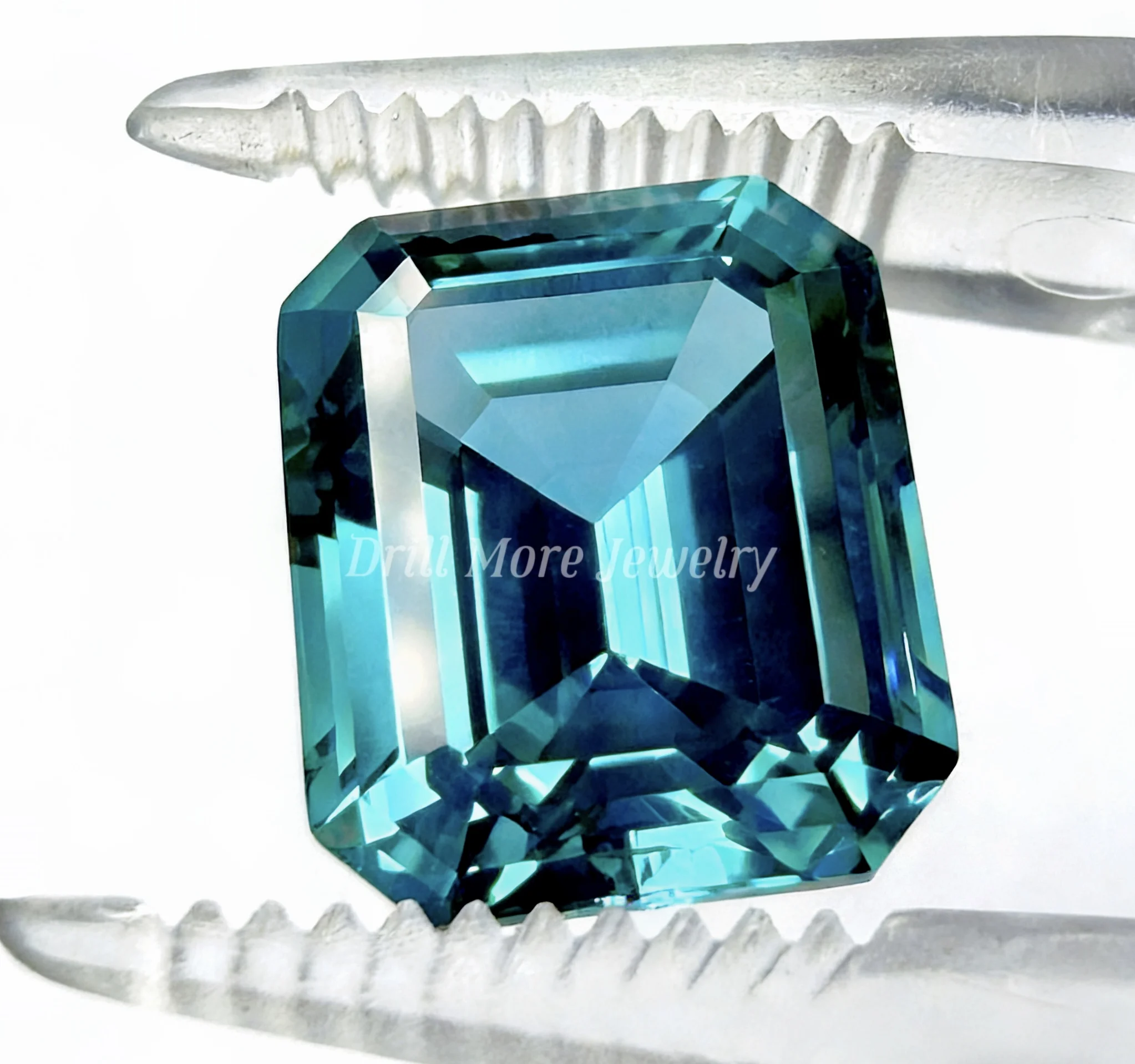 

Lab Grown Paraiba Sapphire Gemstone Loose 10x12mm Emerald Sapphire Stone AGL Selectable For Jewelry Making