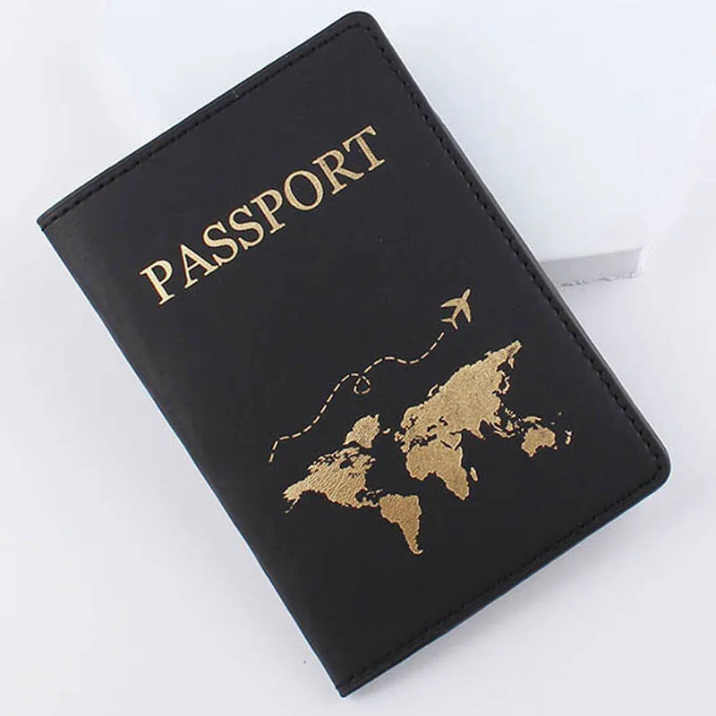 Travel Accessories Couple Line Passport Cover Fashion New Travel Bank Card Document Bag PU Leather Holder Lovers Passport Holder