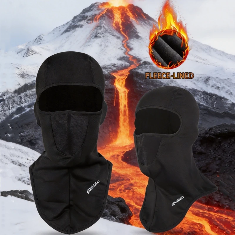 

Зимняя термомаска-балаклава для мотоциклистов, ветрозащитная теплая полнолицевая маска-шарф-капюшон для мотоцикла, снегохода, катания на лыжах