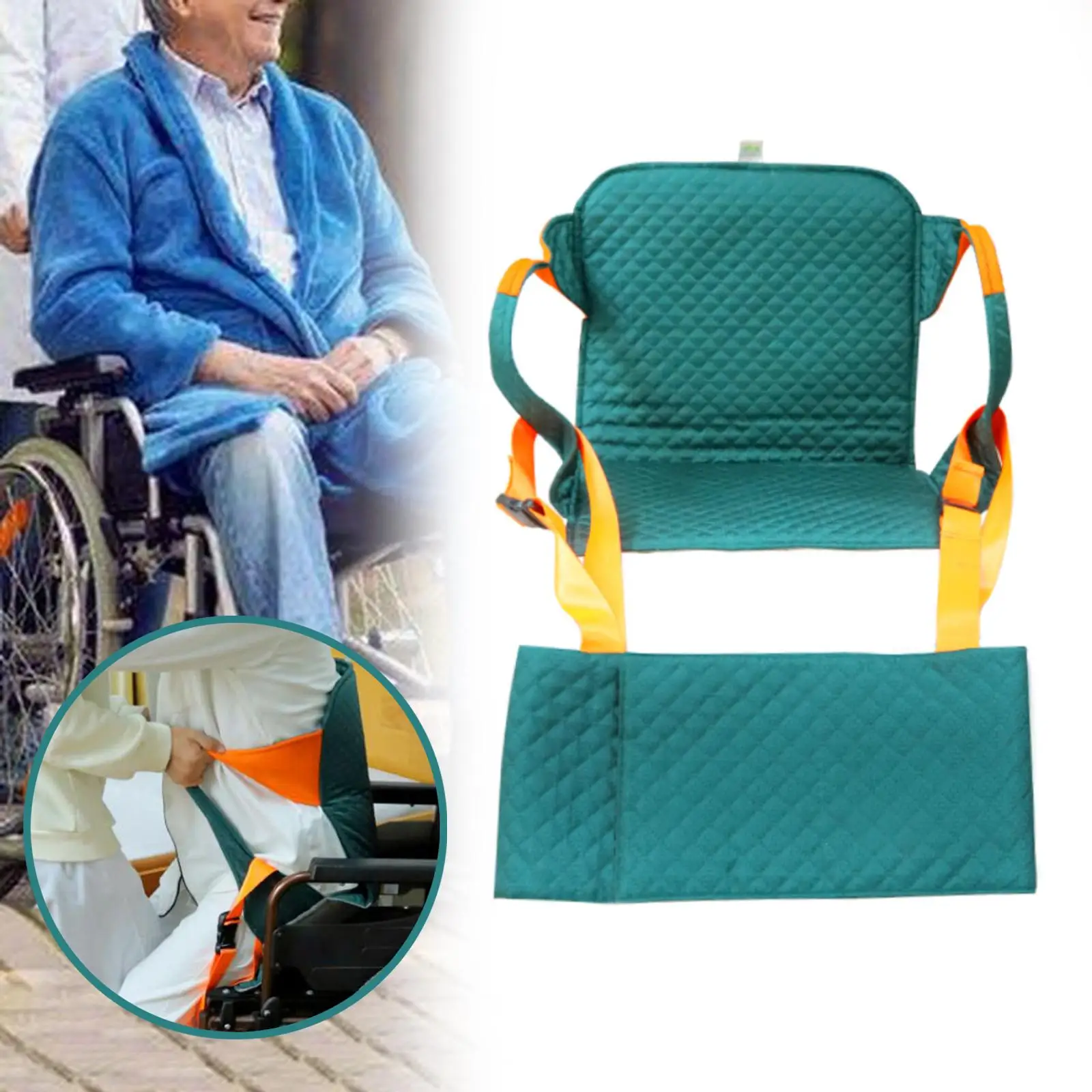 

Transfer Auxiliary Wheelchair Seat Cushion Comfortable for Disabled Seniors