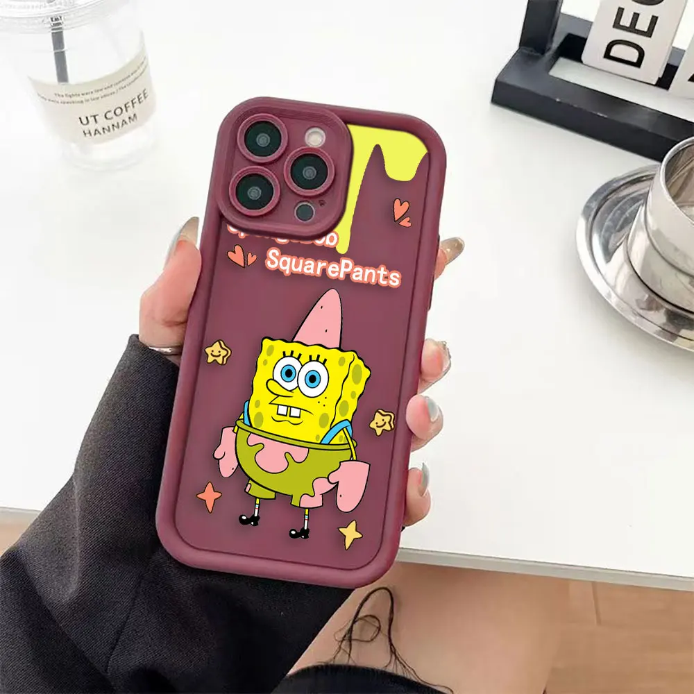 S-SpongeBob S-SquarePants Phone Case For VIVO Y19 Y20 Y15S Y17 Y21 Y22S Y27 Y28 Y35 Y36 Y50 Y51 Y72 Y75 Y76 Y77 Y78 Y81 Y91 Case