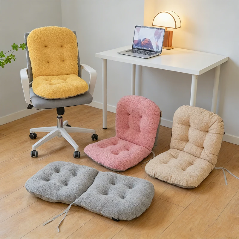 

Adjustable Teddy Velvet Cushion Set | Warm and Comfortable for Office Chairs,Car Seats, Sofas, Beds,Bay Windows- All-season Use