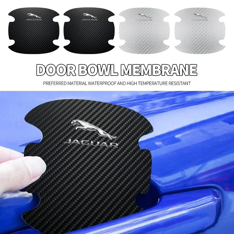

Защитная пленка для дверных ручек автомобиля, 4 шт., наклейка против царапин для Jaguar XE XF XJ F-Type F-Pace XKR XEL XFL S F XK XJL XJ6