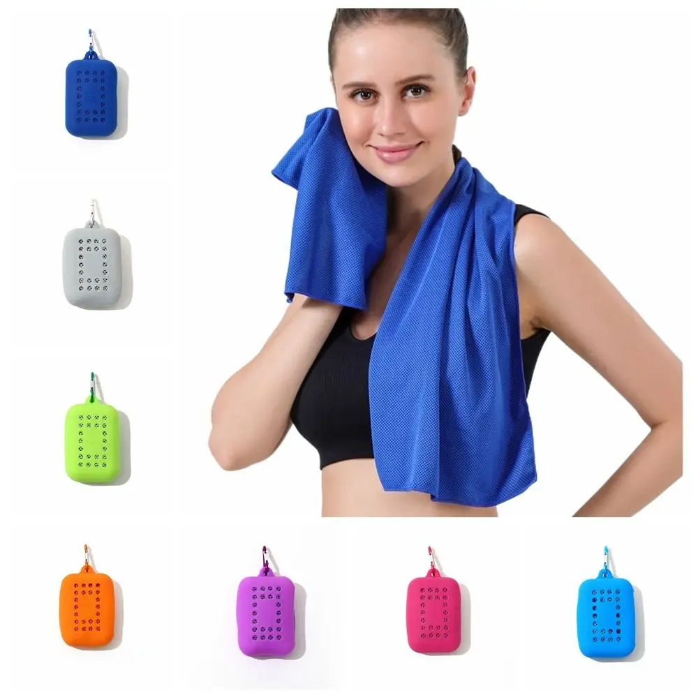 Quick Drying Cooling Ice Towel Microfiber Sweat Absorption Cold Sports Towel Portable Foldable Fitness Cool Towel Summer