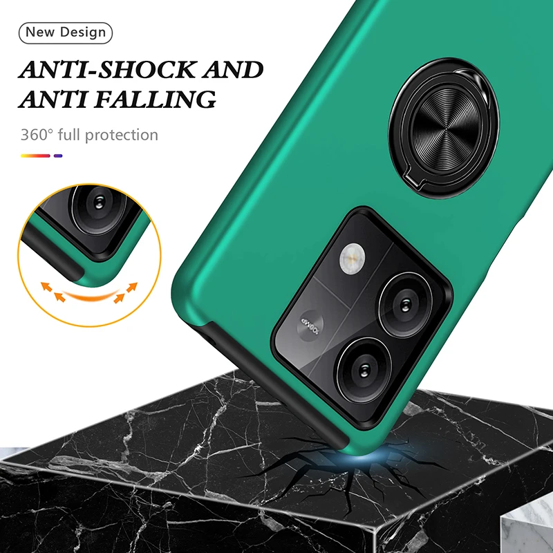 For Poco X6 5G Case Armor Magnetic Ring Stand Funda for Xiaomi PocoX6 Poko Little Pocco X6 X 6 6X Protection Cover