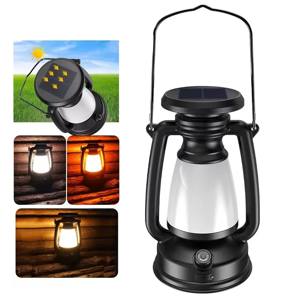 

Multi functional Camping New Solar USB Charging LED Tent Outdoor Horse Lantern Handheld Light Manufacturer Direct Sale Wholesale