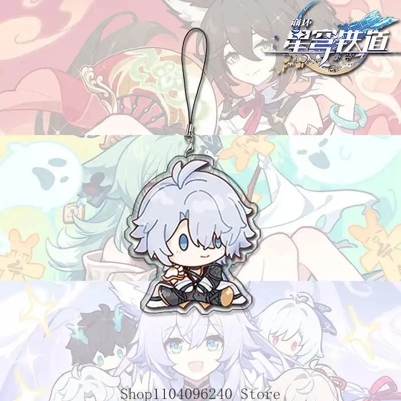 

Anime GAME Honkai: Star Rail Phainon Mydei Castorice Tribbie Anaxagoras Fengjin Aglaea Keychain Mobile Pendant Key Chain Ornamen