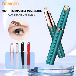 Elektrische Wenkbrauw Trimmer USB Lader Beveiliging Ontharing Eye Brow Epilator Shaper Scheerapparaat Pijnloos Scheermes Gezichtshaar Remover