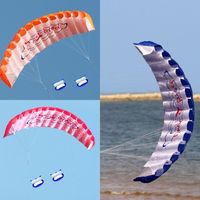 Professional Double Power Stunt Kite Dual Line Soft 1.4m Parachute Kite Good Flying Flying Toy Sport Beach Kite Outdoor Sports