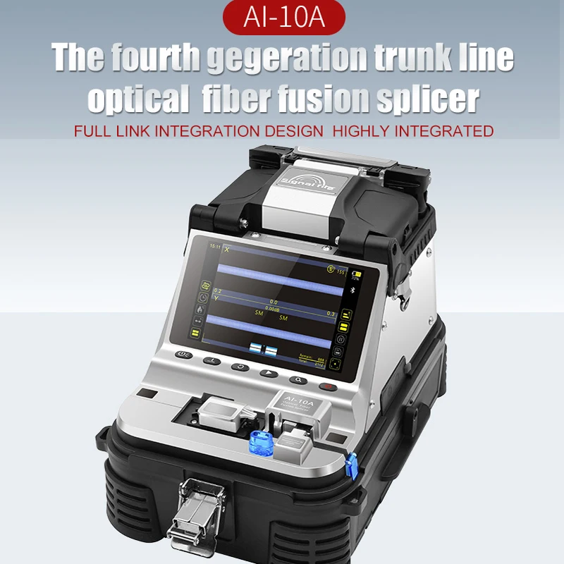 

New 2023 Signal Fire Brand AI-10A Fiber Optic Fusion Splicer With VFL Electric Cleaver 6 Motors Core Alignment Splicing Machine