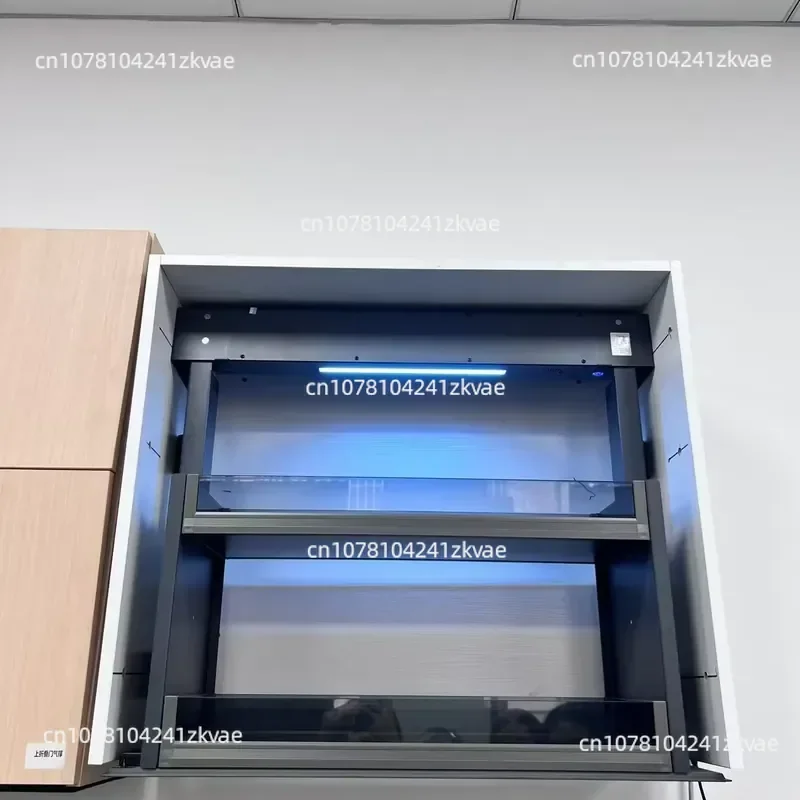 Modern Aluminum Alloy Electric Kitchen Cabinet Intelligent Lifting System, Lifting Kitchen Basket