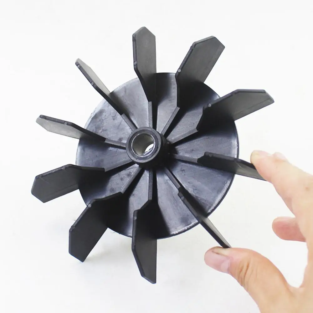 Black Plastic Heat Dissipation Engineering Fan Blade Air Compressor Fan Replacement Direct On Line Motor