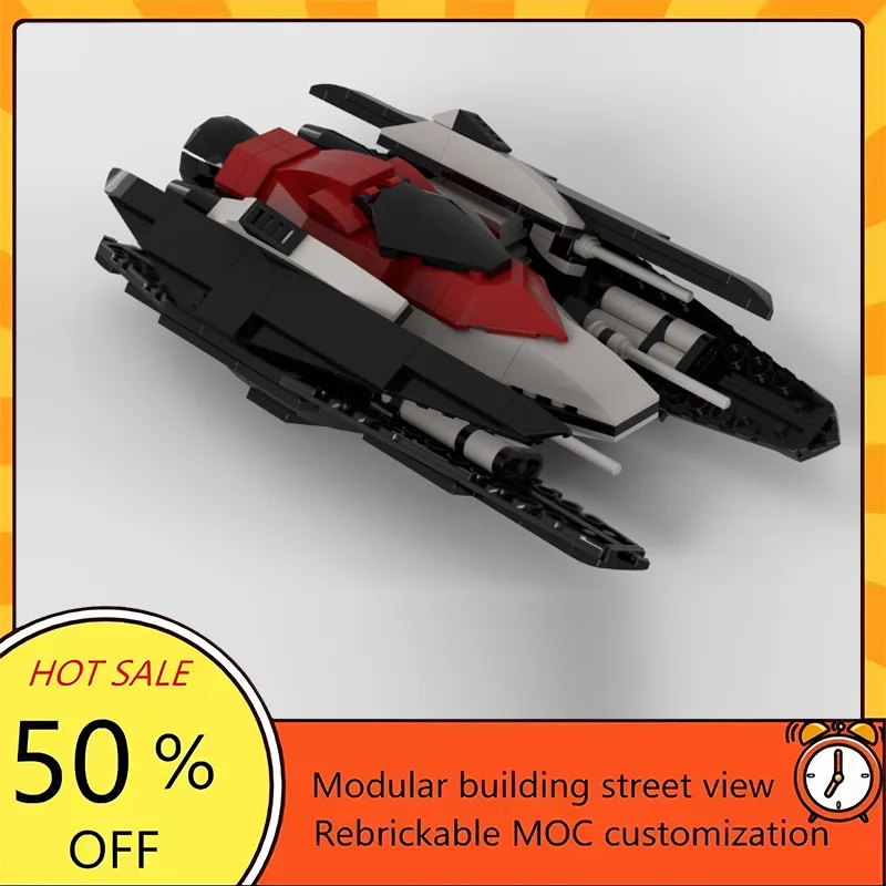 

Набор из 216 деталей: Популярная модель космического истребителя из фильма «Звездные войны», конструктор MOC, модульные технологичные блоки, подарок на праздник, игрушка для сборки для детей