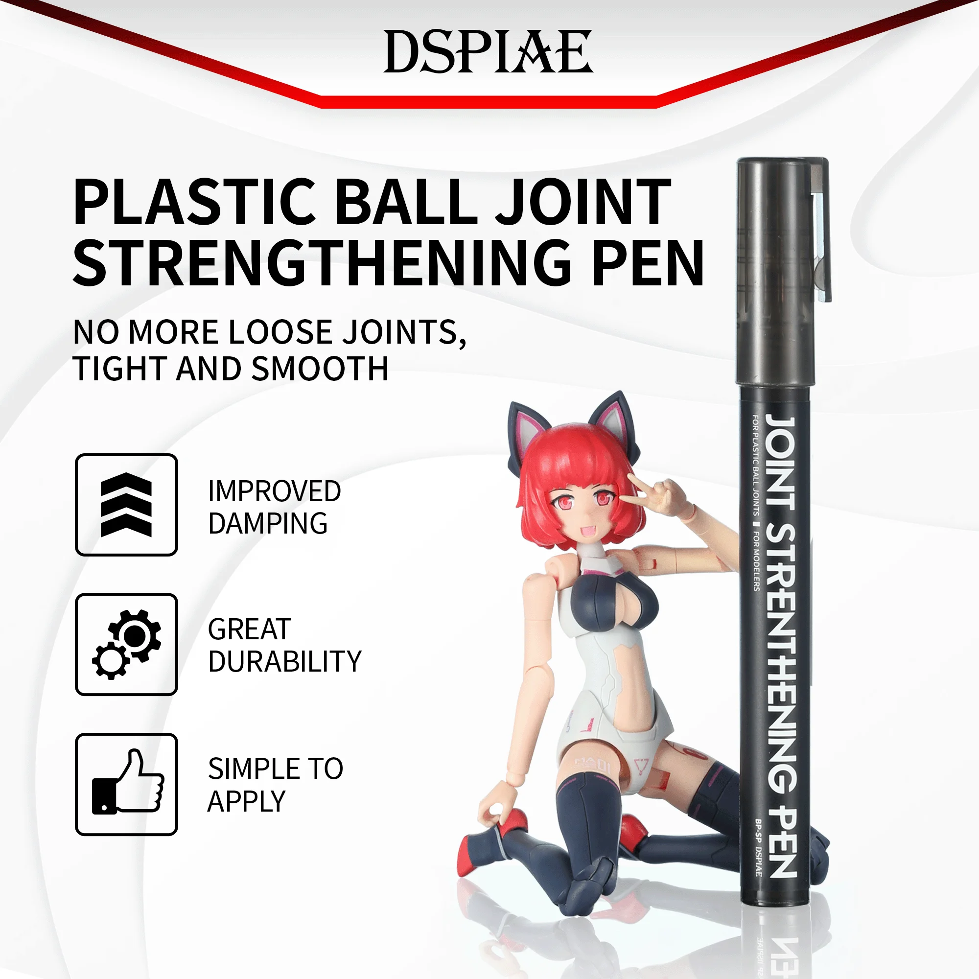 DSPIAE Joint Strenthening Pen For Gundam Assembly Glue Pen Chondrosis Joint Loosening Reinforcement Damping Model Making DIY