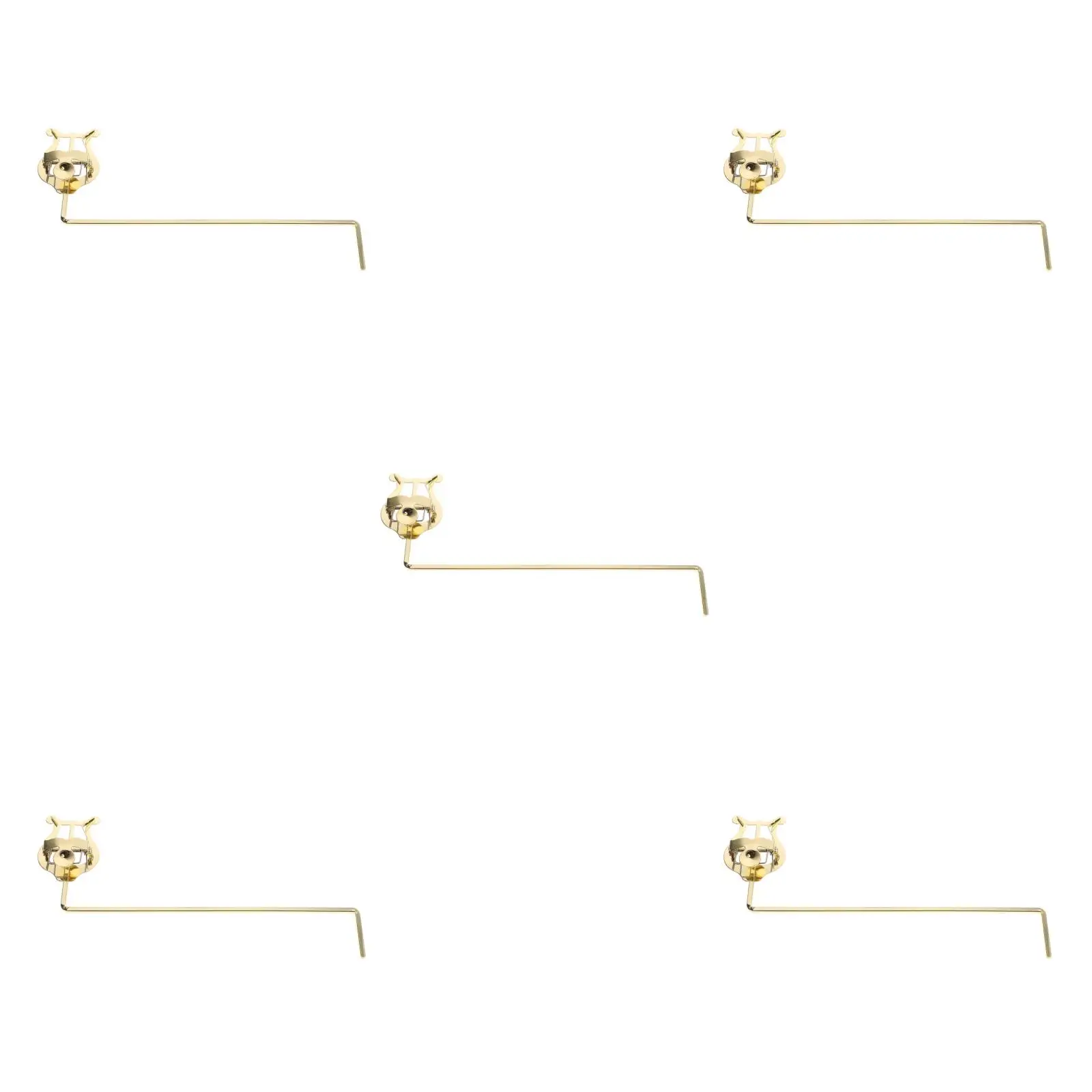 

5pcs 5 Count Clarinet Clamp French Horn Music Clip Alto Sax Lyre Accessories Phone Holder for