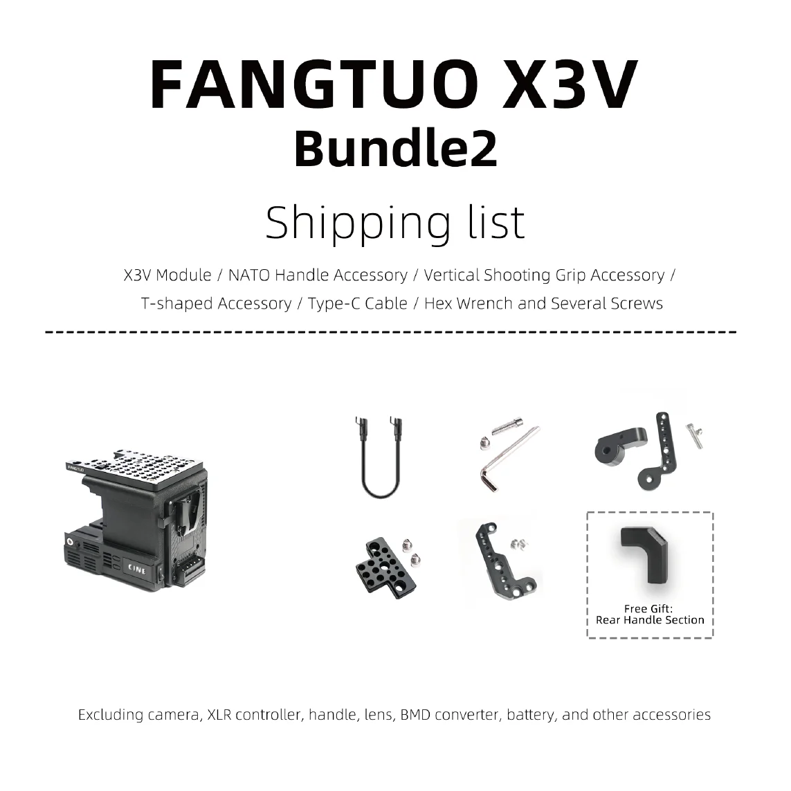 Fangtuo X3V FX3 30 Kamera-Cage-Combo-Set – Geeignet für vertikale Aufnahmen, Handheld-Einsatz und Stativmontage /Kit – Detail 11