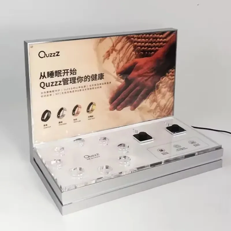Custom Acrylic LED Display Stand Lighted Cosmetic Shelf For Commercial Store Product Display Decoration