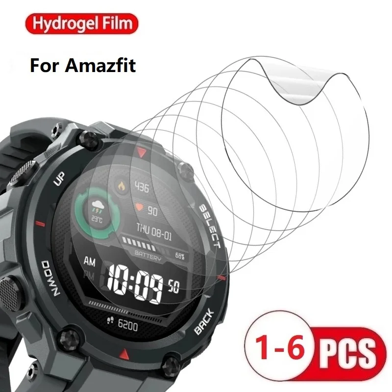 Smart Watch Screen Protector For Amazfit T Rex Pro 2 Protective Film Not Glass For Amazfit Pace Stratos 2s 3 Soft Tpu Film Foil