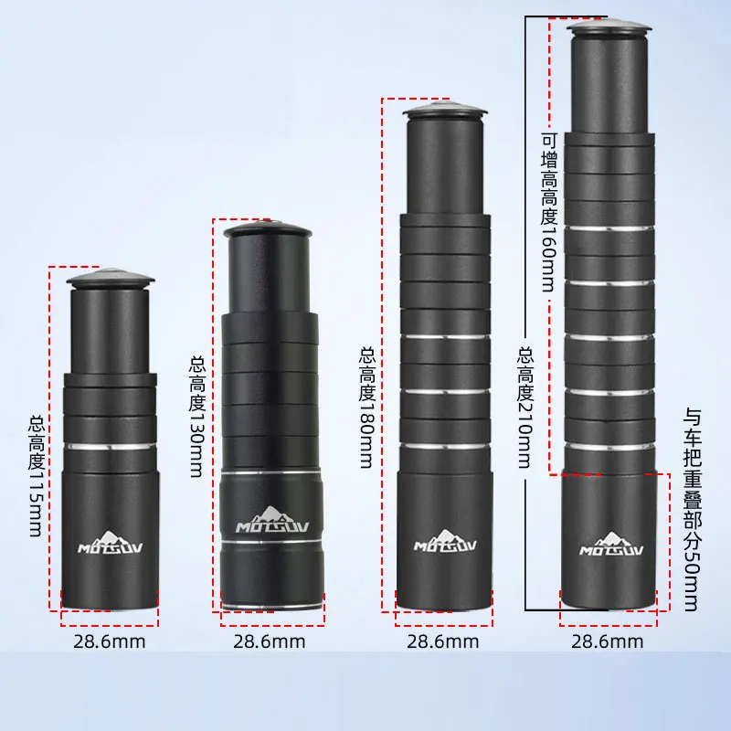 

Увелитель высоты руля из алюминиевого сплава, подъемник передней вилки, удлинитель головной трубы для горных велосипедов Вынос велосипеда