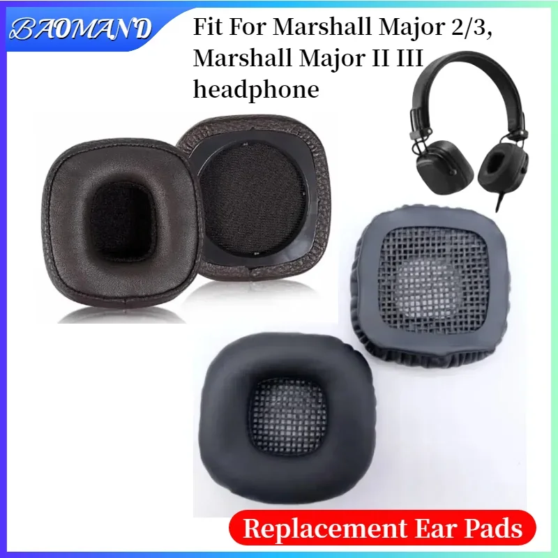 

BAOMAND Replacement Ear Pads Cushions for Marshall Major 2/3,for Marshall Major II III Headphone Soft Memory Foam Pads/Earpads