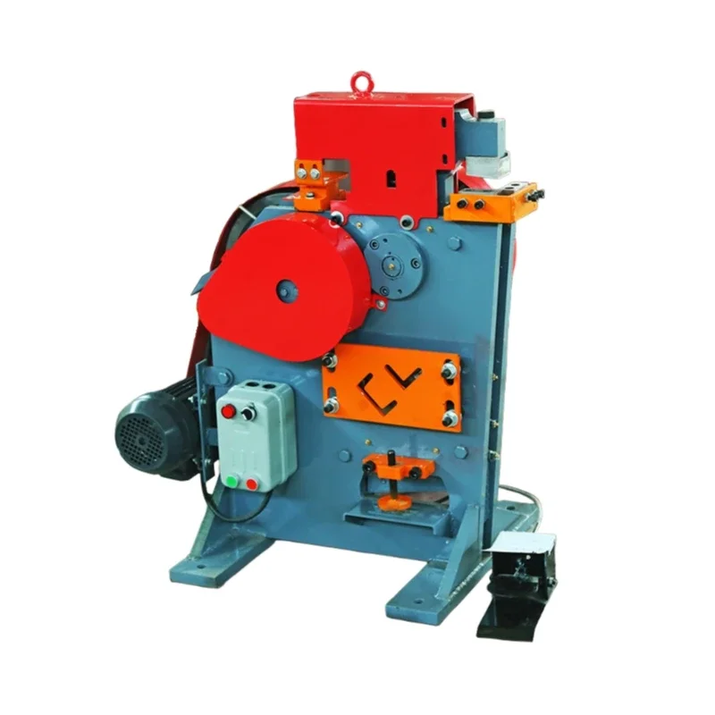 220/380v Electric Sheet Metal Shearing Machine Iron Worker Machine Hydraulic Multifunctional Punching and Shearing Machine 10b