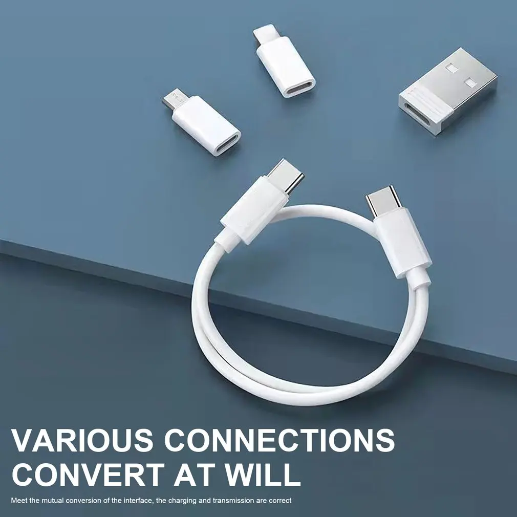 Picture 6: Type-C Micro USB Mobile Phone  Fast Charging Cables Data Cable USB Charger Set Storage Box For Apple Huawei Xiaomi Dropshipping