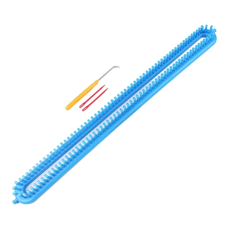 

PWS Rectangle Looms For Scarf Weaving With Hook And Knitting Device, 58Cm