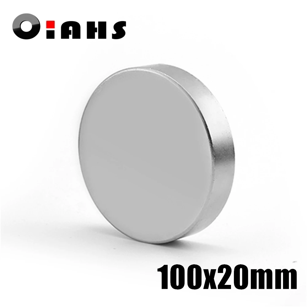 1pcs 100x20mm Super Powerful Strong Bulk Small Round NdFeB Neodymium Disc Magnets Dia 100mm x 20mm N35  Rare Earth NdFeB Magnet