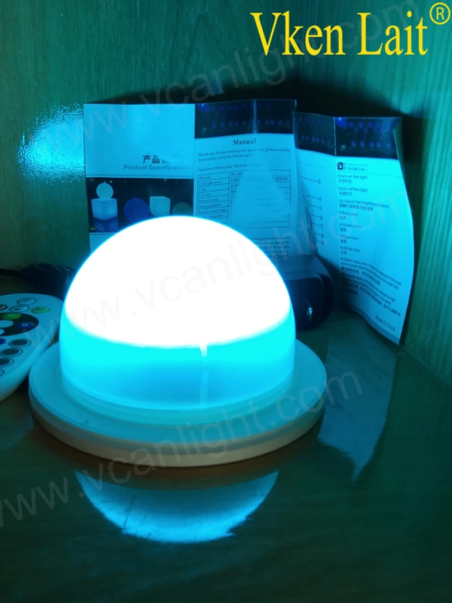 Imagem -03 - Rápido para Decoração de Casamento Controle Remoto Submersível Vaso de Luz Led