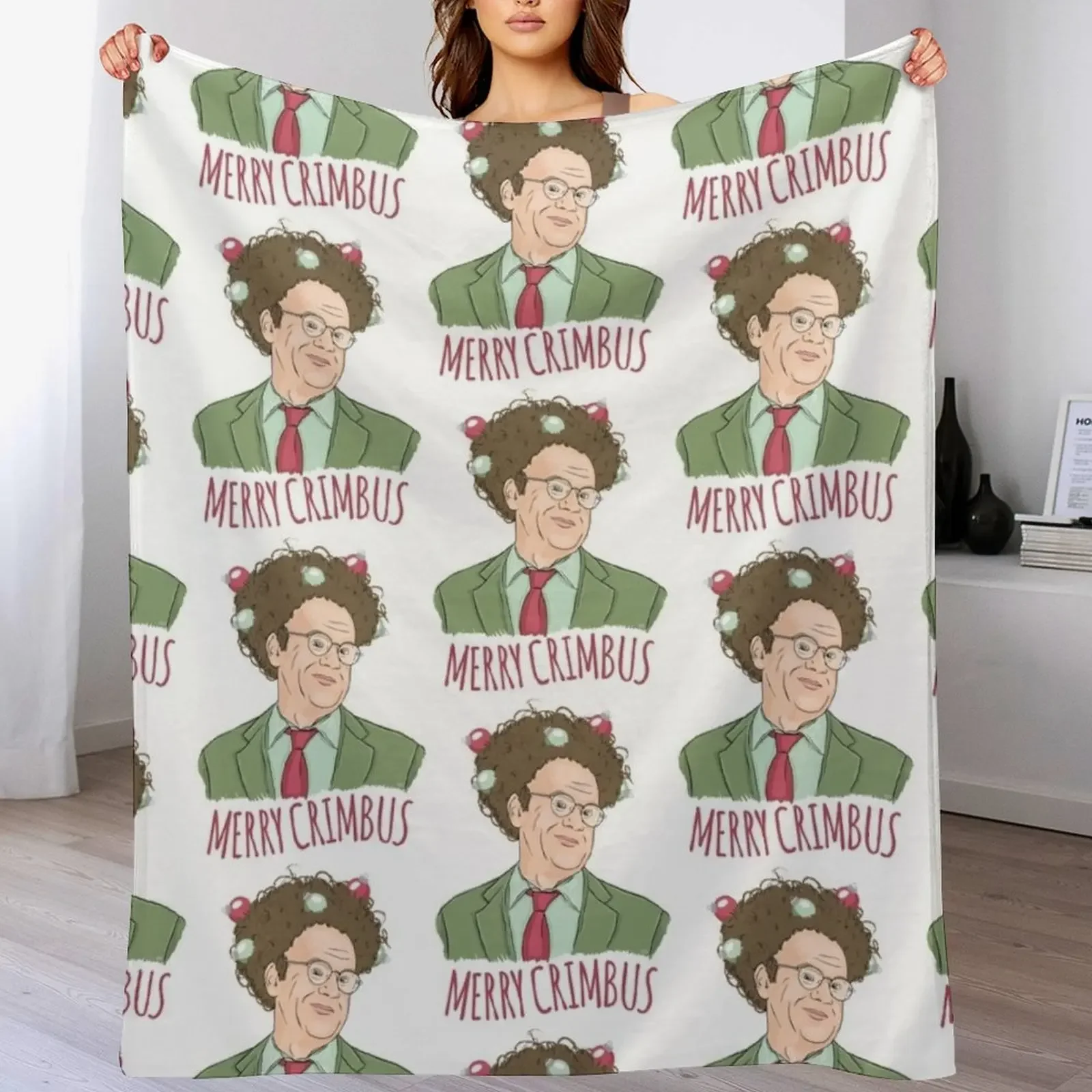 

Merry Crimbus Throw Blanket Cozy Warm Blanket for Bed Room Decor