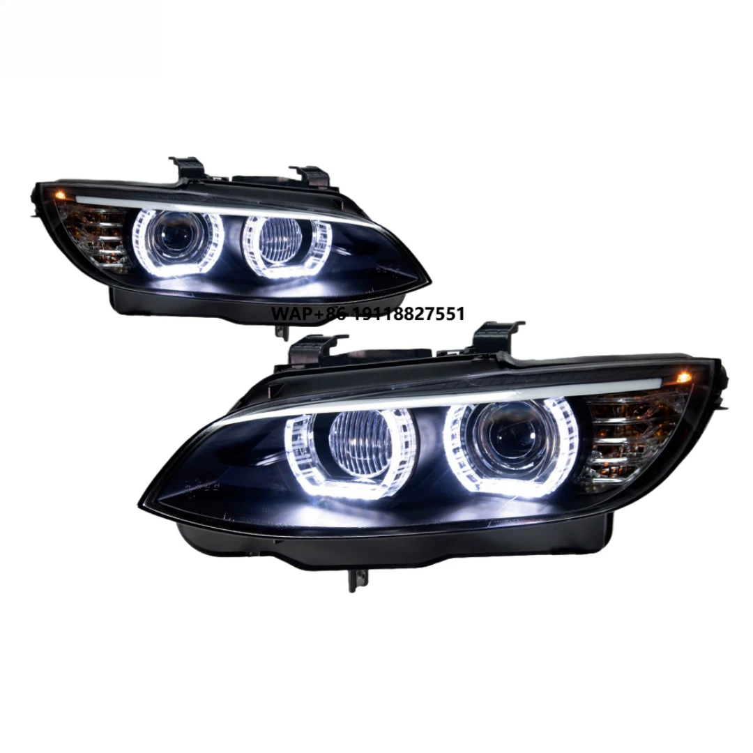 

Akyeding New 12V 70W H3 LED Headlights for E92 E93 2006-2012 Assembly Modified Angel Eye Daytime Running Lights
