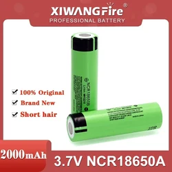 100% New Original 1-10packs NCR18650A 4.2 v 2000mah 18650 Lithium Rechargeable Battery For Flashlight batteries