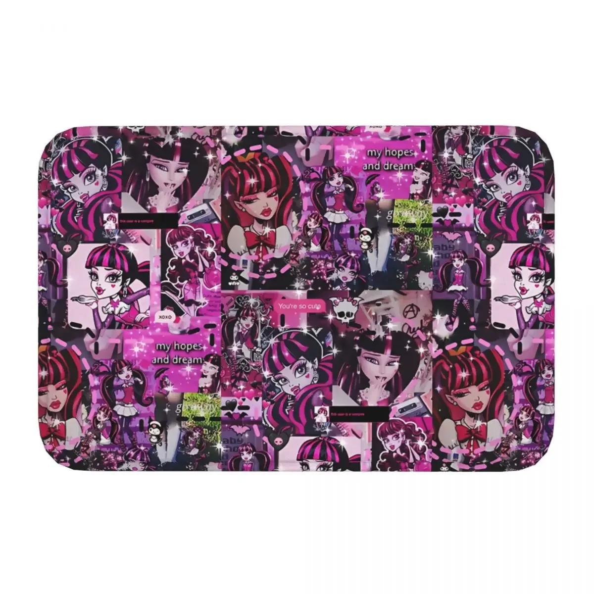 Monster High Doll Bath Mat Draculaura Collage Rug Home Doormat Living Room Carpet Balcony