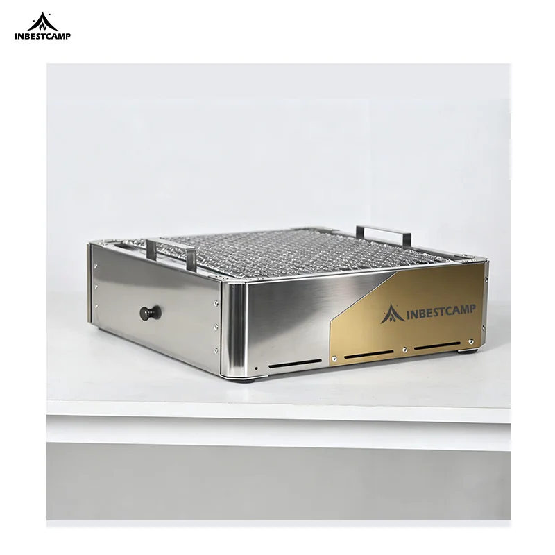 INBESTCAMP Suitable BBQ Layered Perfect Home All-in-One Portable Cooking Experience Great Smokeless Grilling