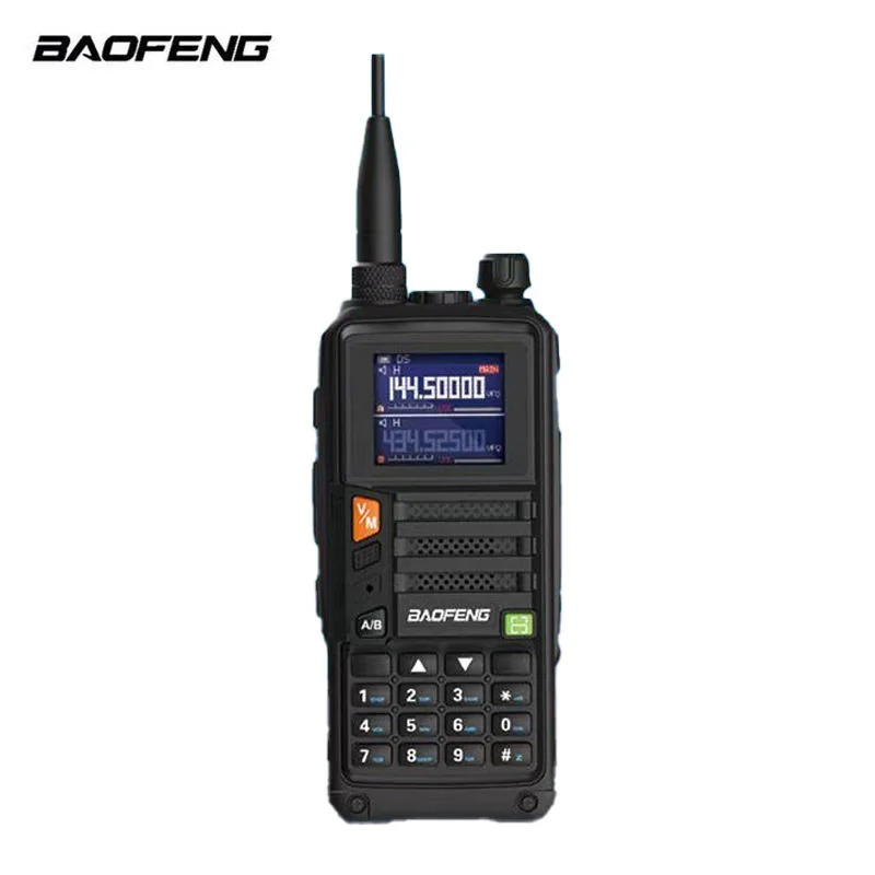 جهاز اتصال لاسلكي أصلي عالي الجودة من Baofeng مقاوم للماء والغبار عالي الطاقة محمول لتسلق الجبال في الهواء الطلق جولة ذاتية القيادة