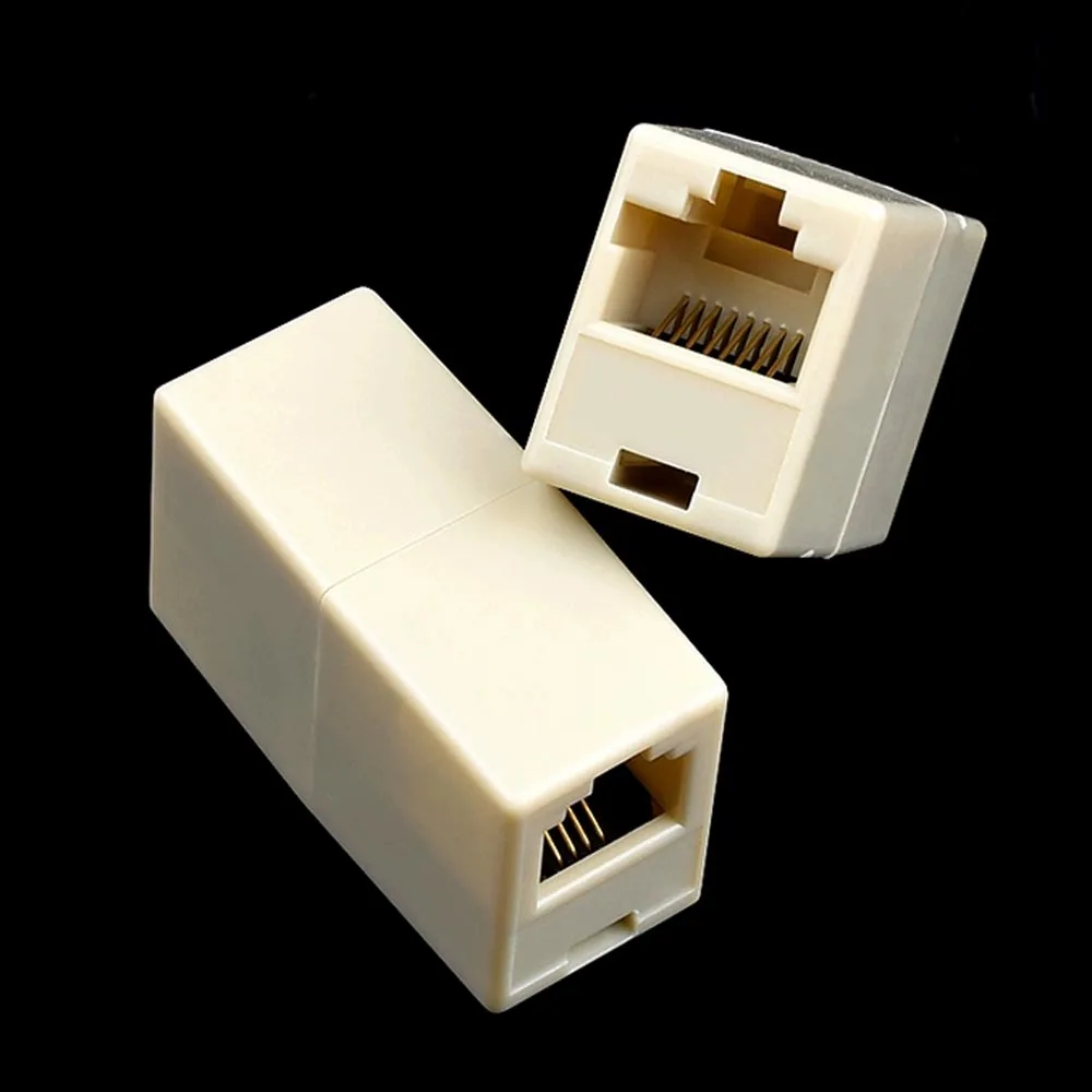 Gold Plated Telephony RJ11 RJ12 RJ9 RJ45 6P4C 6P6C 8P8C Female to Female Gender Changer