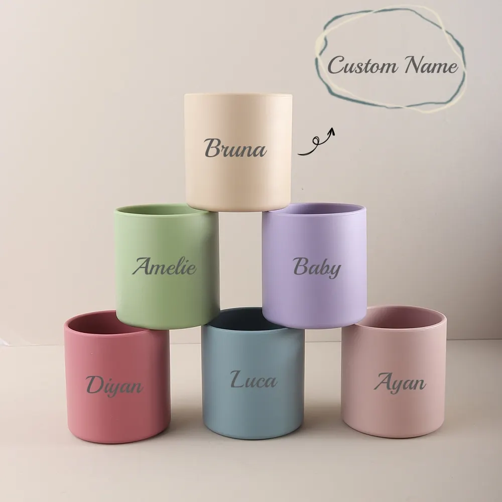 

1 шт. персонализированная силиконовая чашка Cutie, силиконовая детская чашка для воды, добавьте свое имя-чашка для кормления с индивидуальным именем