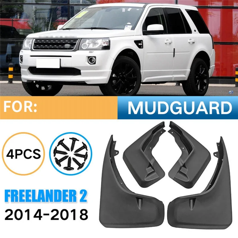 

1Set Car Splash Guards Mud Flaps Mudflaps For Land Rover Lr2 Freelander 2 2006-2015 Tire Fenders