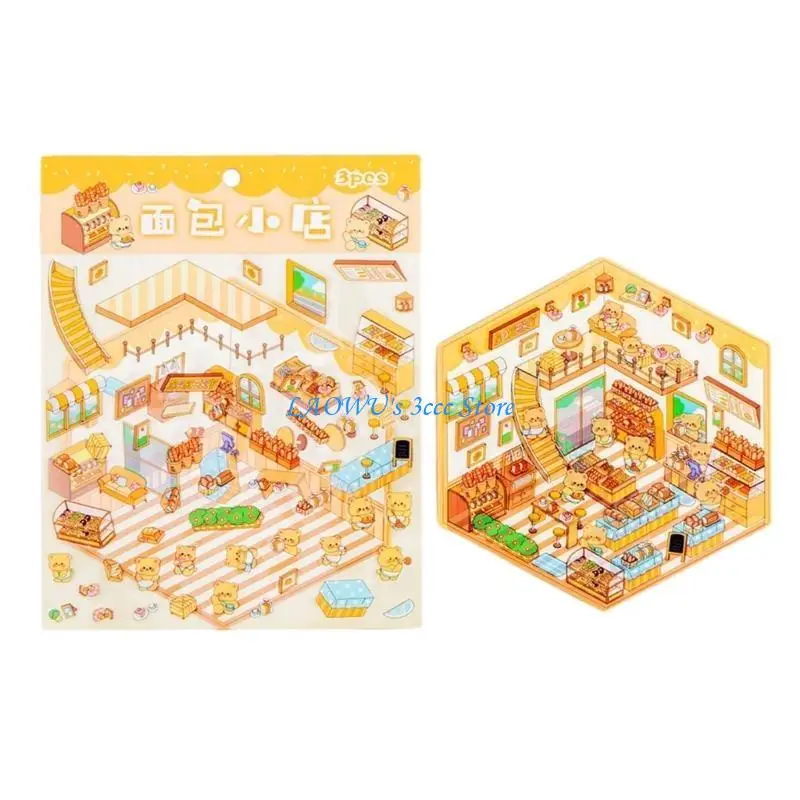 Y8AD Fun Scene miniatura adesivo desenho animado