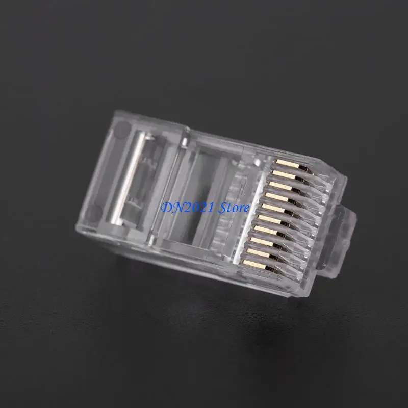 F3KE 50 ПК/Пакет Страна 10P10C Разъем сетевого кабеля RJ48 Crystal Slug Модульный