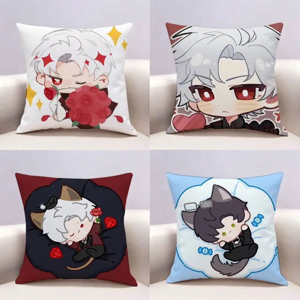 cartoon chibi Game L-Love and Deepspace  Double-sided print Pillow Case Cushion Cover Throw Pillow Case For Car Sofa